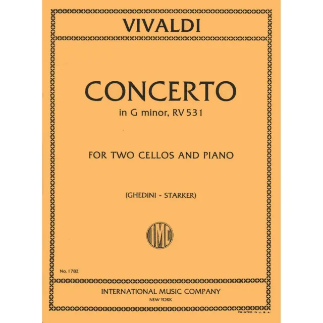 International Vivaldi Konzert g-Moll RV 531 Noten 2 Celli