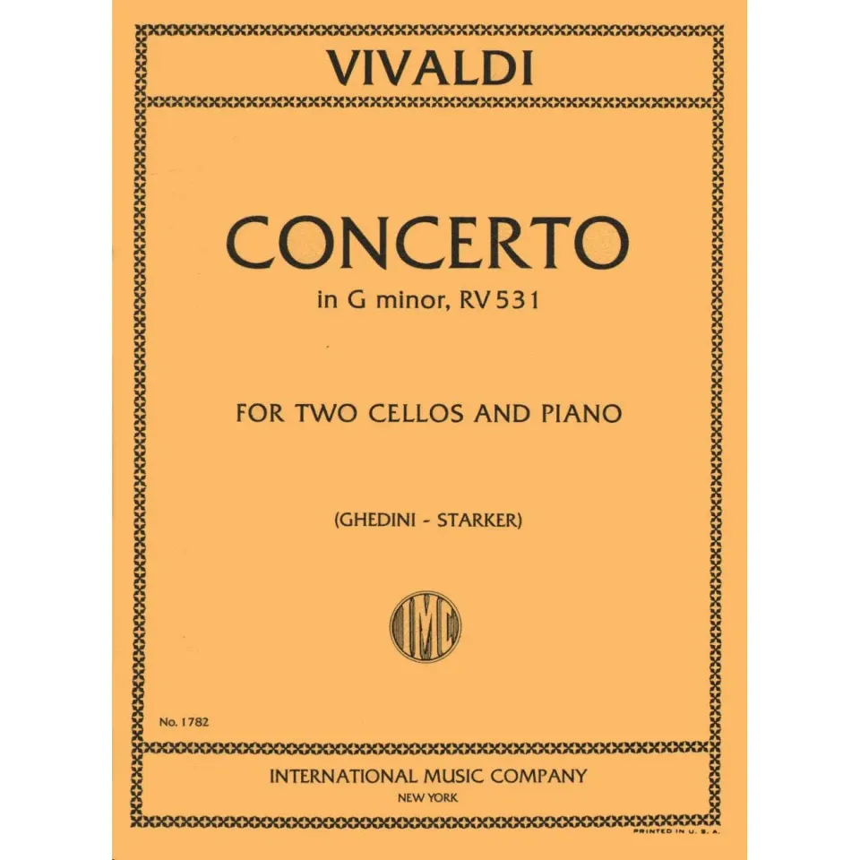 International Vivaldi Konzert g-Moll RV 531 Noten 2 Celli