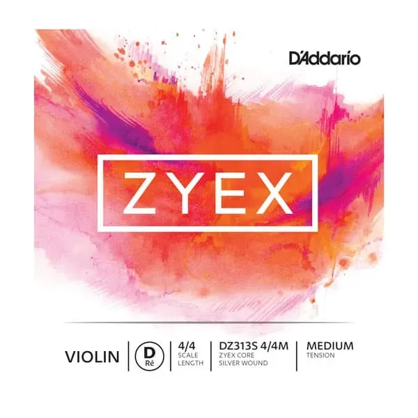 DAddario Zyex Silver D-Saite 4/4 Violinsaite medium