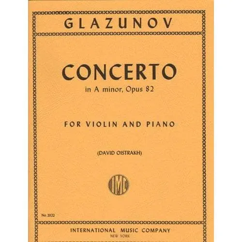 Glazunov Konzert a-moll Op 82 Violine Noten Oistrach