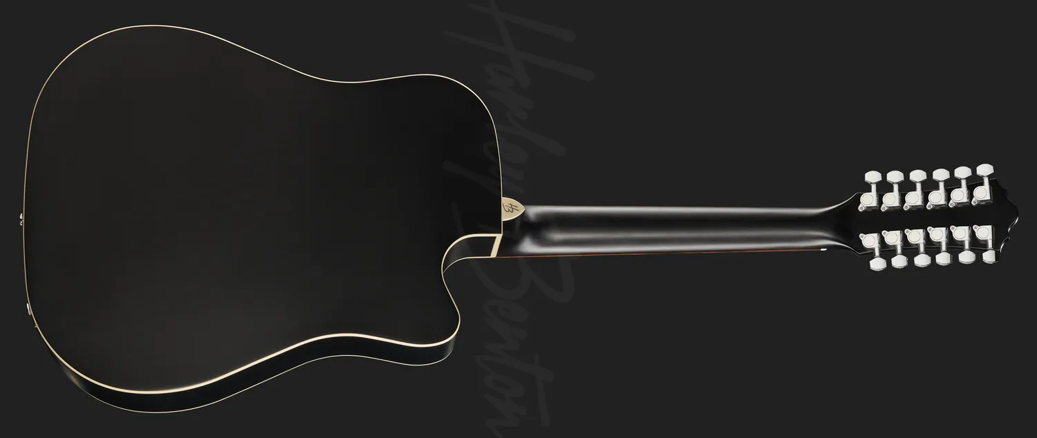 Harley Benton Custom Line CLD-10SCE-12BKS LH Westerngitarre 12-saitig