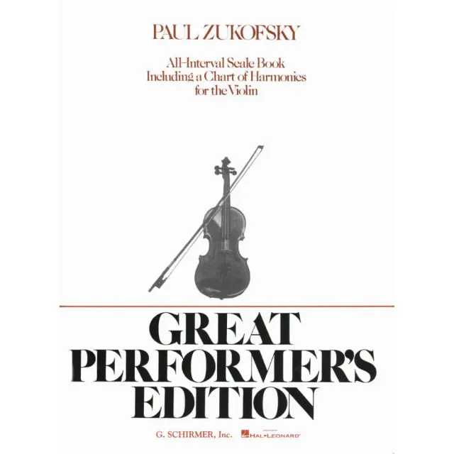Shar Music Zukofsky All Interval Scale Violin Notenheft Skalen