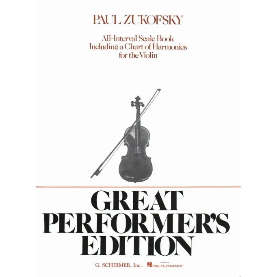 Shar Music Zukofsky All Interval Scale Violin Notenheft Skalen