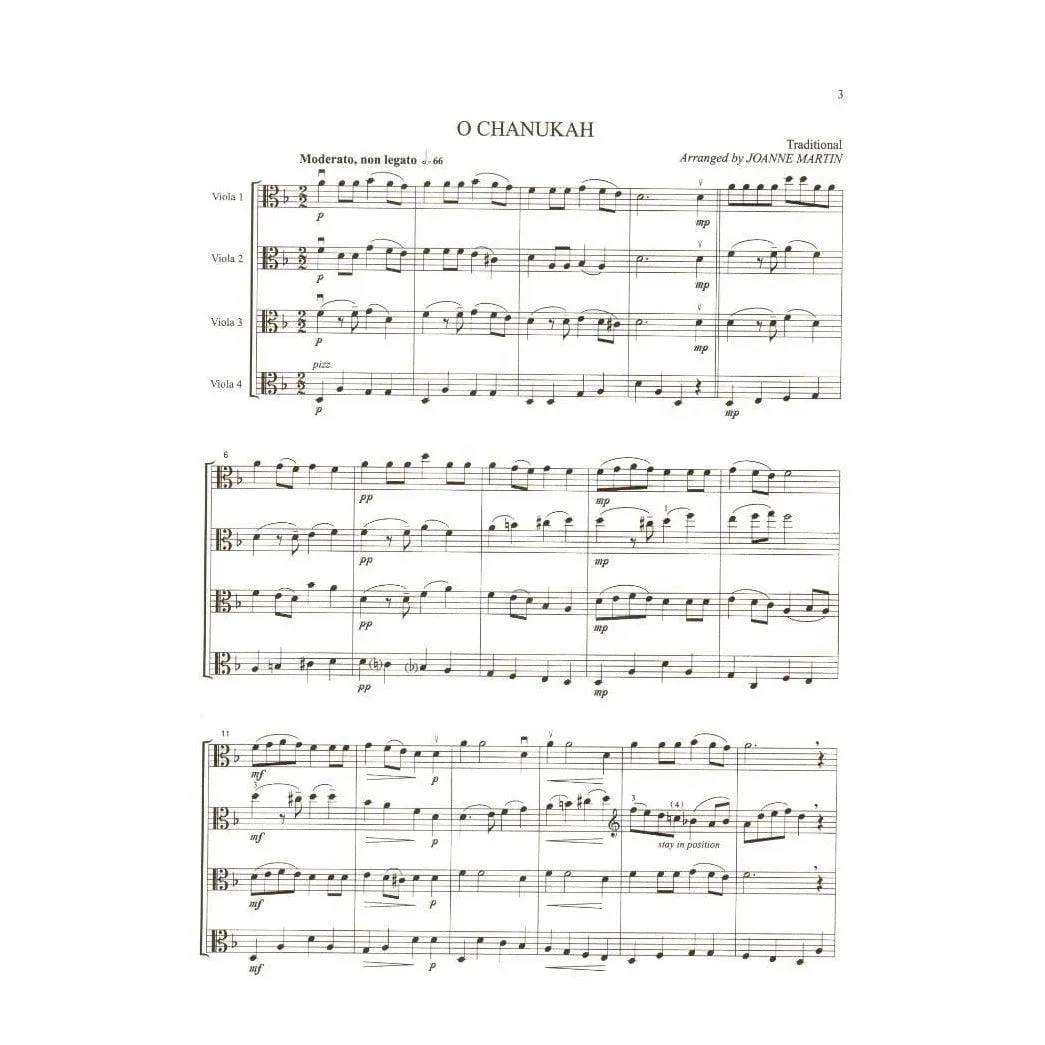 Alfred More Festive Strings Bratschenensemble Noten Weihnachten