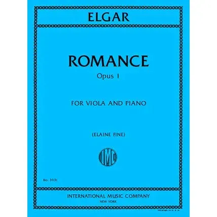 Shar Music Elgar Romance Op.1 Viola Klavier Noten
