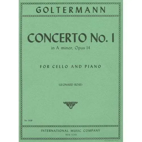 Goltermann Concerto Nr.1 a-moll Op.14 Noten Cello Klavier