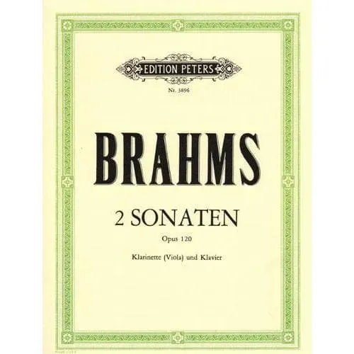 Brahms Sonaten Op.120 Viola-Klavier-Noten Peters