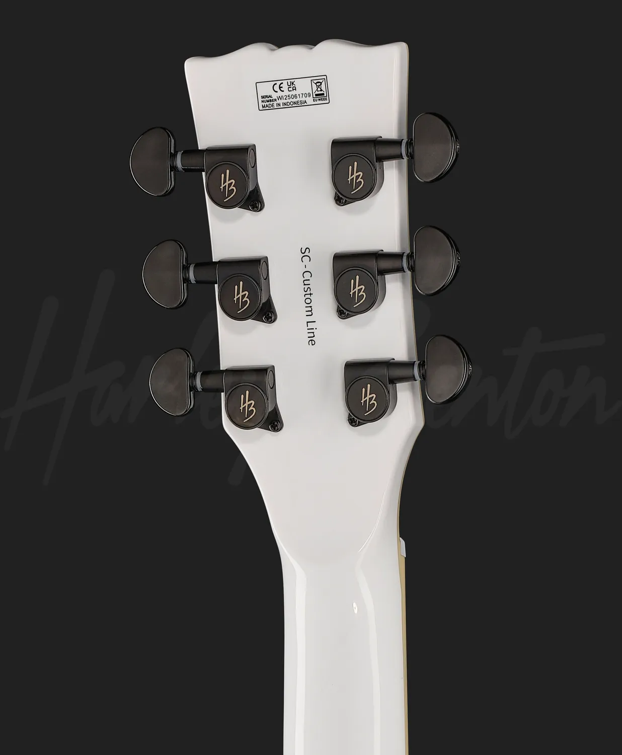 Harley Benton Vintage SC-Custom III Active E-Gitarre Weiß