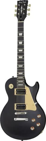 Harley Benton Vintage SC-400 SBK E-Gitarre Schwarz matt