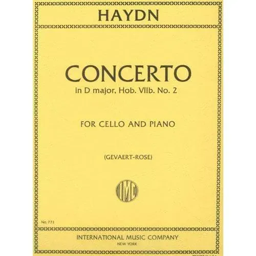 International Haydn Cellokonzert D-Dur Hob VIIb:2 Noten