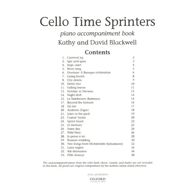 Blackwell Cello Time Klavierbegleitung Noten mit CD