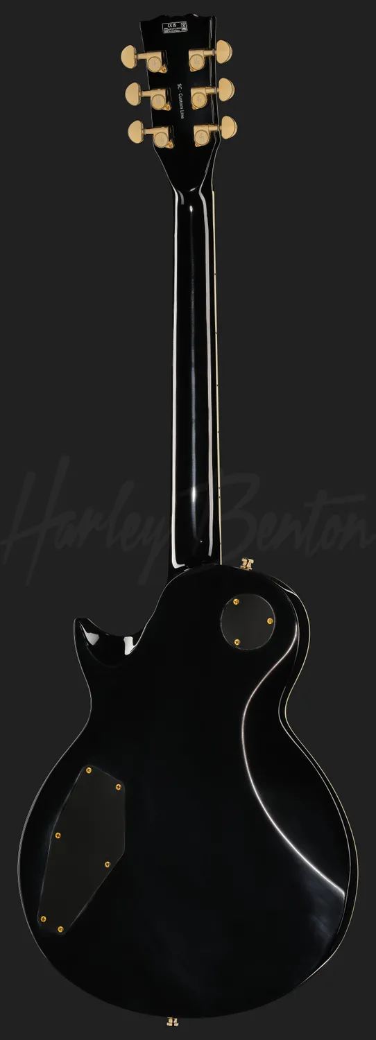 Harley Benton SC-Custom III P90 E-Gitarre Black Meranti