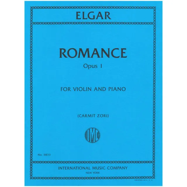 Elgar Romance Op. 1 Violinnoten Violine Klavier E-moll