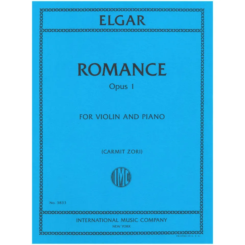 Elgar Romance Op. 1 Violinnoten Violine Klavier E-moll