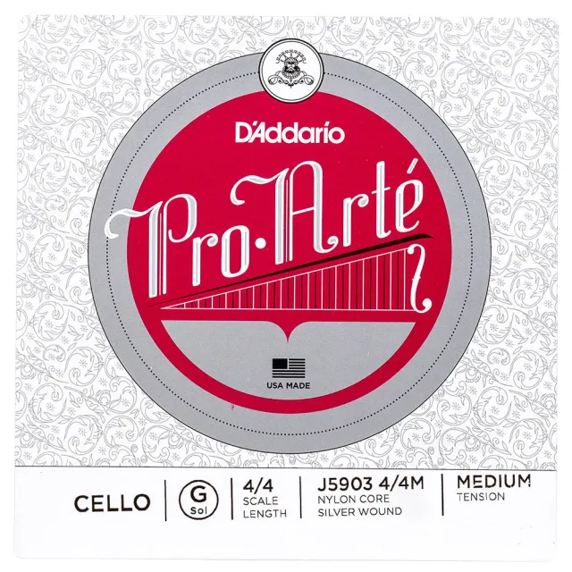 DAddario Pro-Arte Cello G-Saite 4/4 Medium warm Einzelsaite