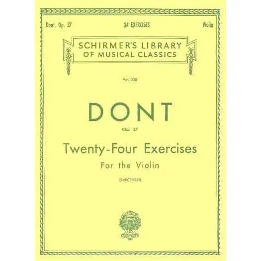 Dont 24 Etüden Op.37 Violine Noten Schirmer für Fortgeschrittene