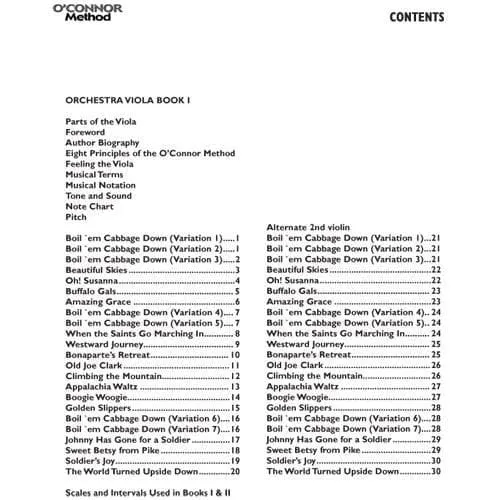 O'Connor Method Orchestra Book I Bratschennoten Viola