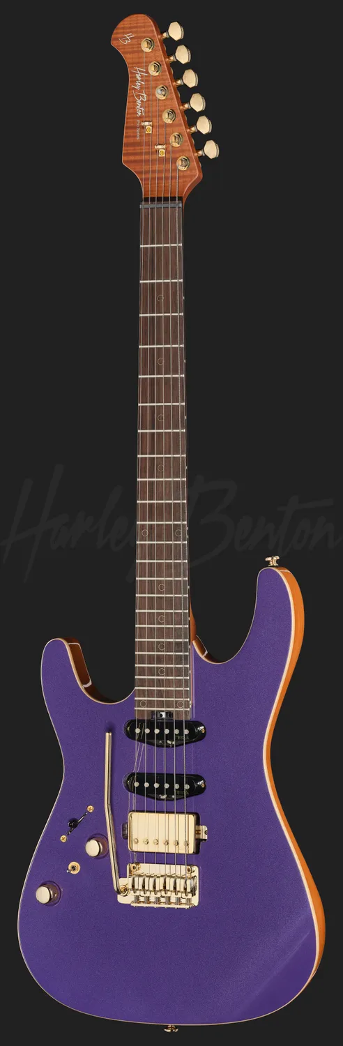 Harley Benton Fusion-IV HSS LH RW PM E-Gitarre Linkshänder