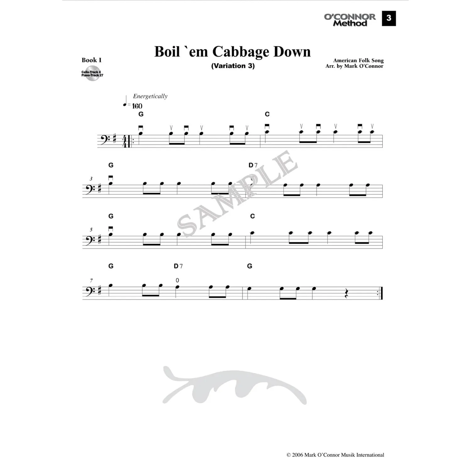 O'Connor Cello Method Heft 1 Noten Cello Download Amerikanisch