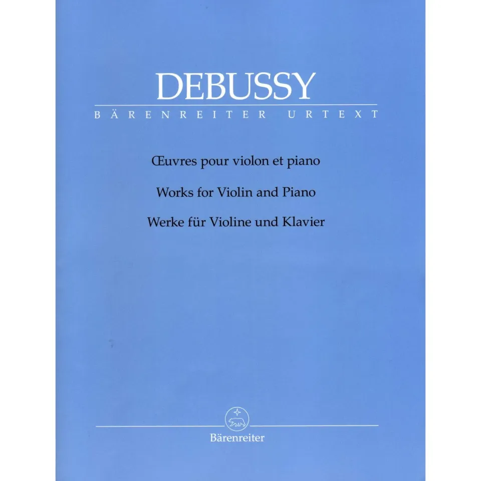 Debussy Werke Violine Klavier Noten Bärenreiter Urtext