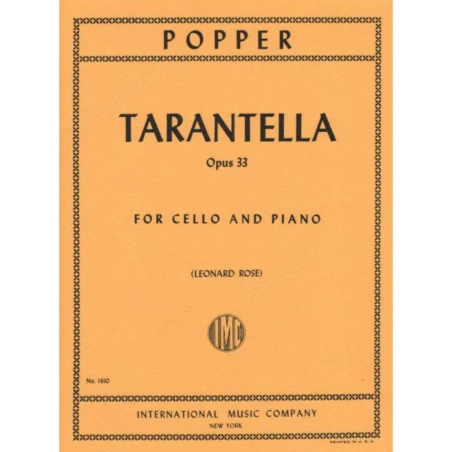 International Popper Tarantella Op.33 Cellonoten Rose