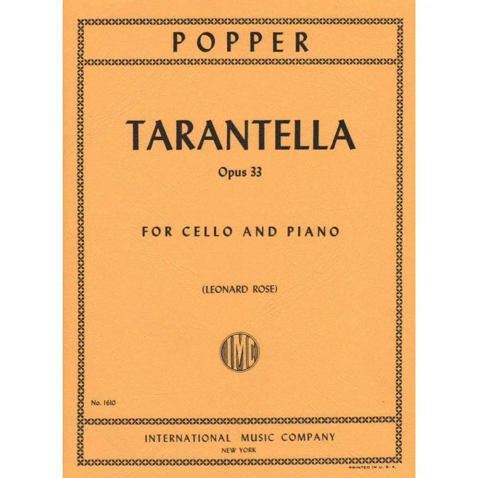 International Popper Tarantella Op.33 Cellonoten Rose