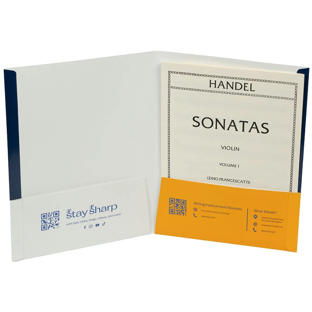 Shar Orchestra Notenmappe 24x32cm schwarz Fächer