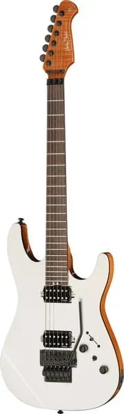 Harley Benton Fusion-IV HH E-Gitarre Floyd Rose weiß