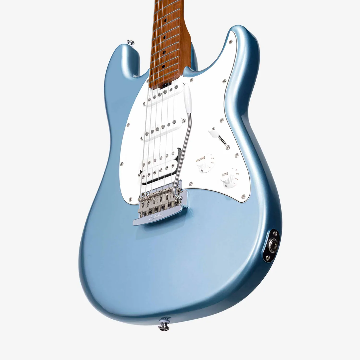 Sterling Cutlass CT50 E-Gitarre Firemist Silver HSS