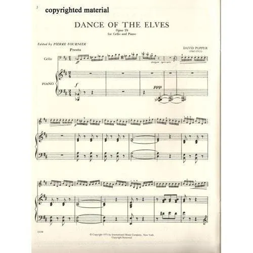 International Dance of the Elves Op.39 Noten Cello