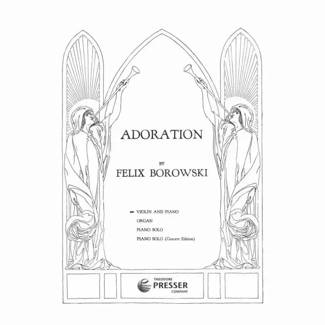Borowski Adoration Violine Klavier Noten Presser