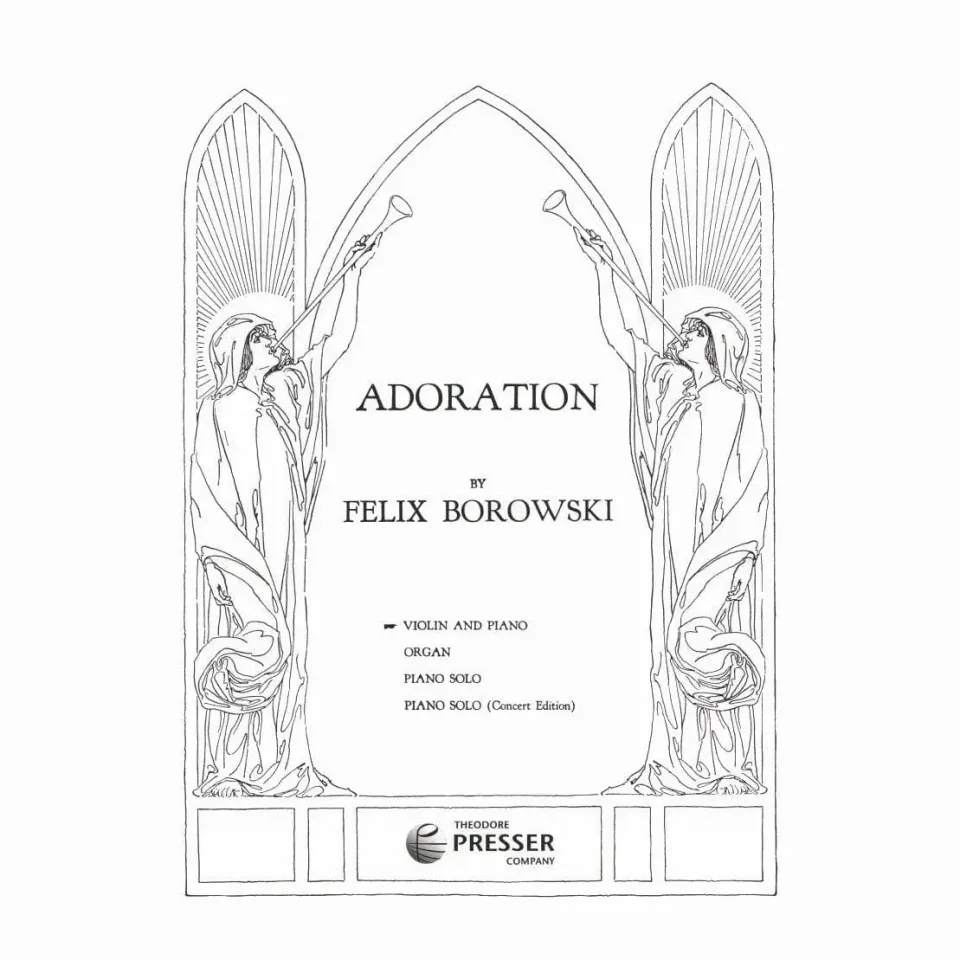 Borowski Adoration Violine Klavier Noten Presser