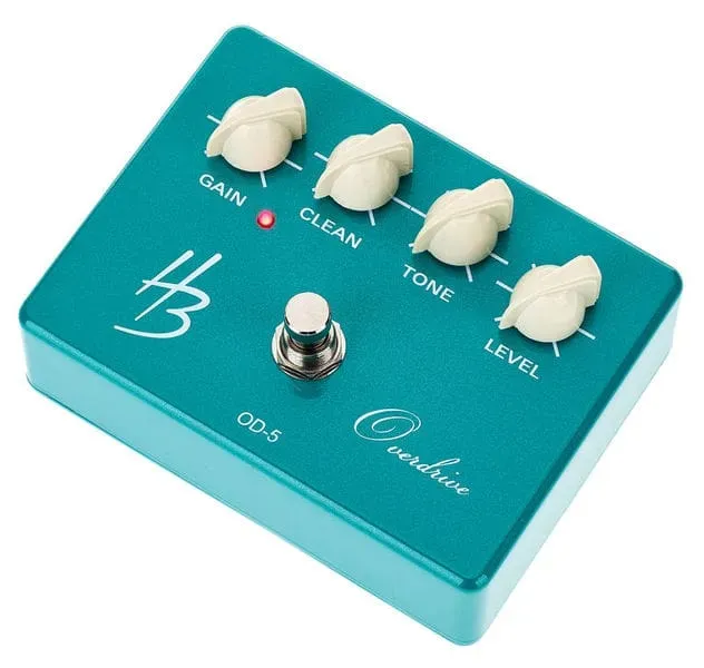 Harley Benton Custom Line OD-5 Overdrive Effektpedal Gitarre Clean-Mix
