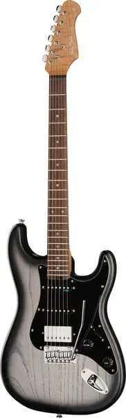 Harley Benton Deluxe ST-Modern Plus HSS E-Gitarre Silver Blast