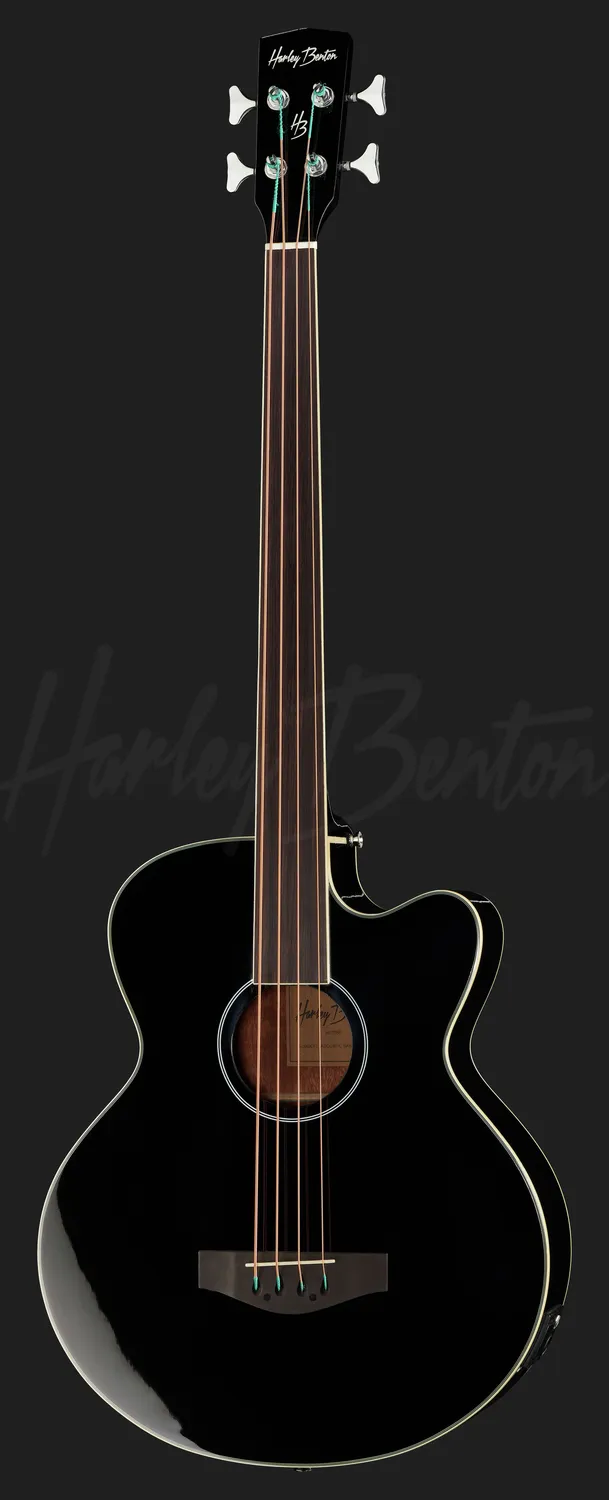 Harley Benton Custom Line B-30BK-FL Akustikbass bundlos