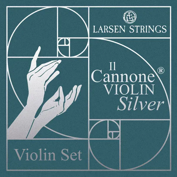 Larsen Il Cannone Silver Violinsaiten Satz 4/4 Medium silbrig