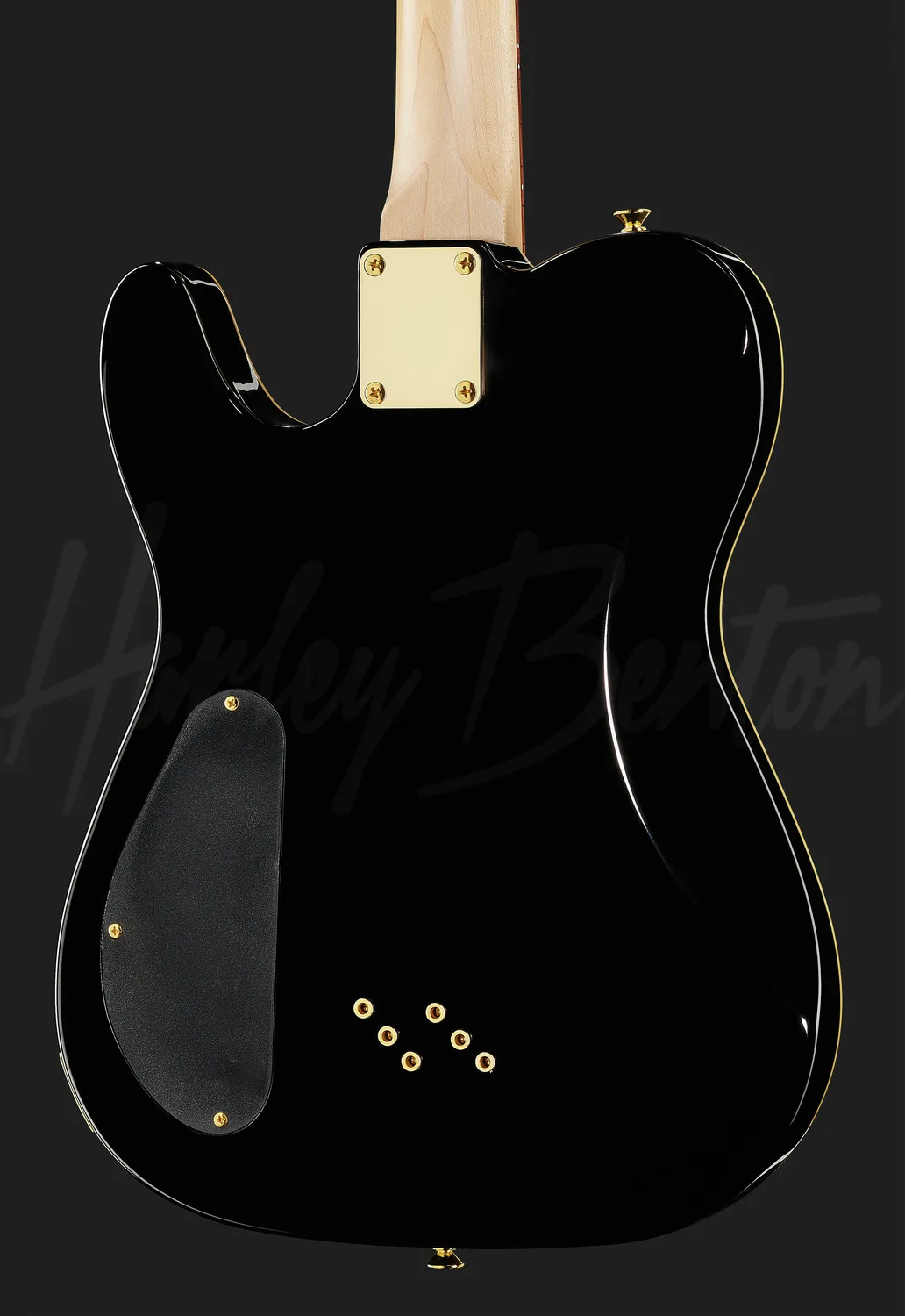Harley Benton TE-40 TBK E-Gitarre Humbucker schwarz