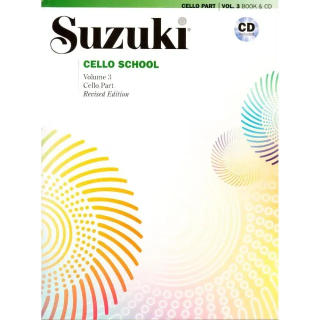 Suzuki Cello School Volume 3 Cellonoten Buch mit CD Tsutsumi
