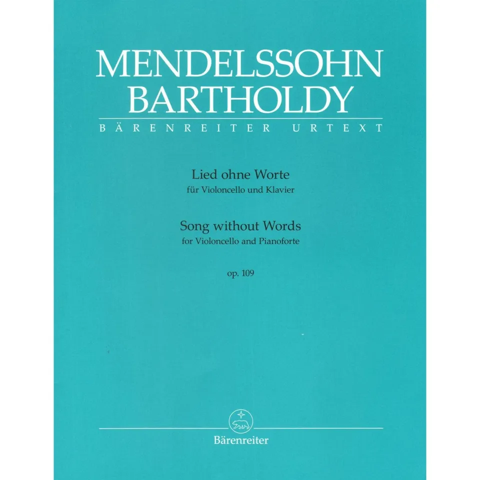 Mendelssohn Lied ohne Worte Cello Klavier Bärenreiter Urtext