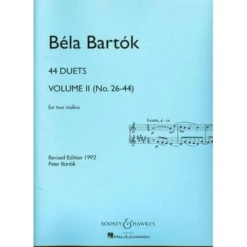 Boosey & Hawkes Bartok 44 Duette Vol.2 Nr.26-44 Noten Violinen