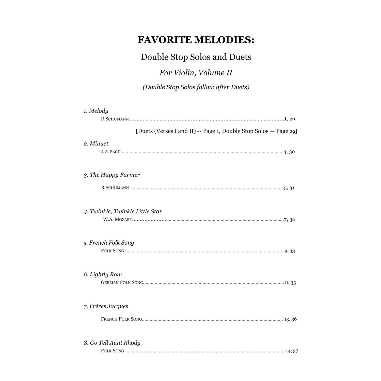 Yasuda Favorite Melodies 2 Noten Violine Doppelgriffe Download