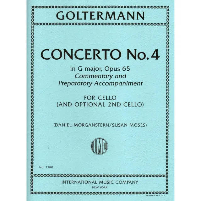 Goltermann Konzert Nr.4 G-Dur op.65 Cellonoten International