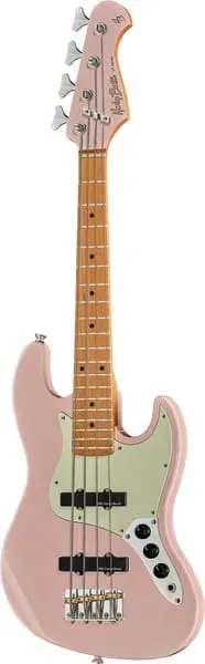 Harley Benton Vintage JB-62CC Mini E-Bass Shell Pink