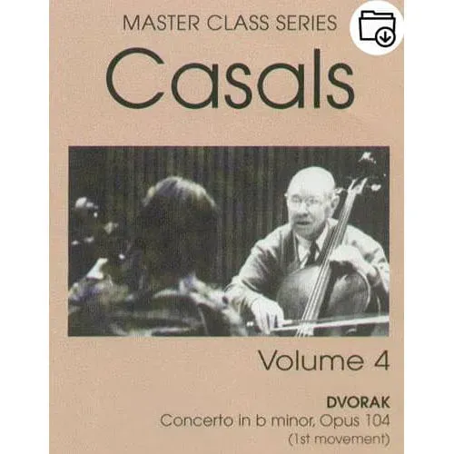 Pablo Casals Master Class Vol. 4 Noten Cello Unterricht