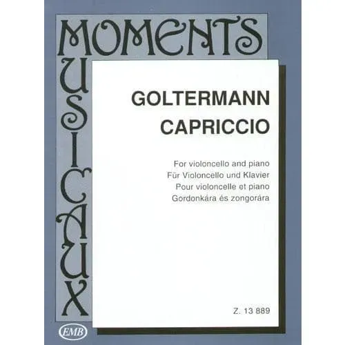 Goltermann Capriccio Cello Klavier Noten Editio Musica Budapest
