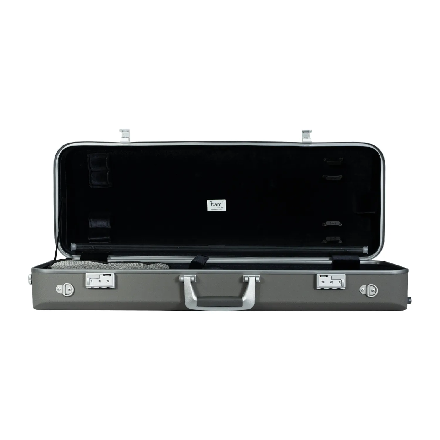 BAM Hightech Oblong Bratschenkoffer Grau Compact ohne Tasche