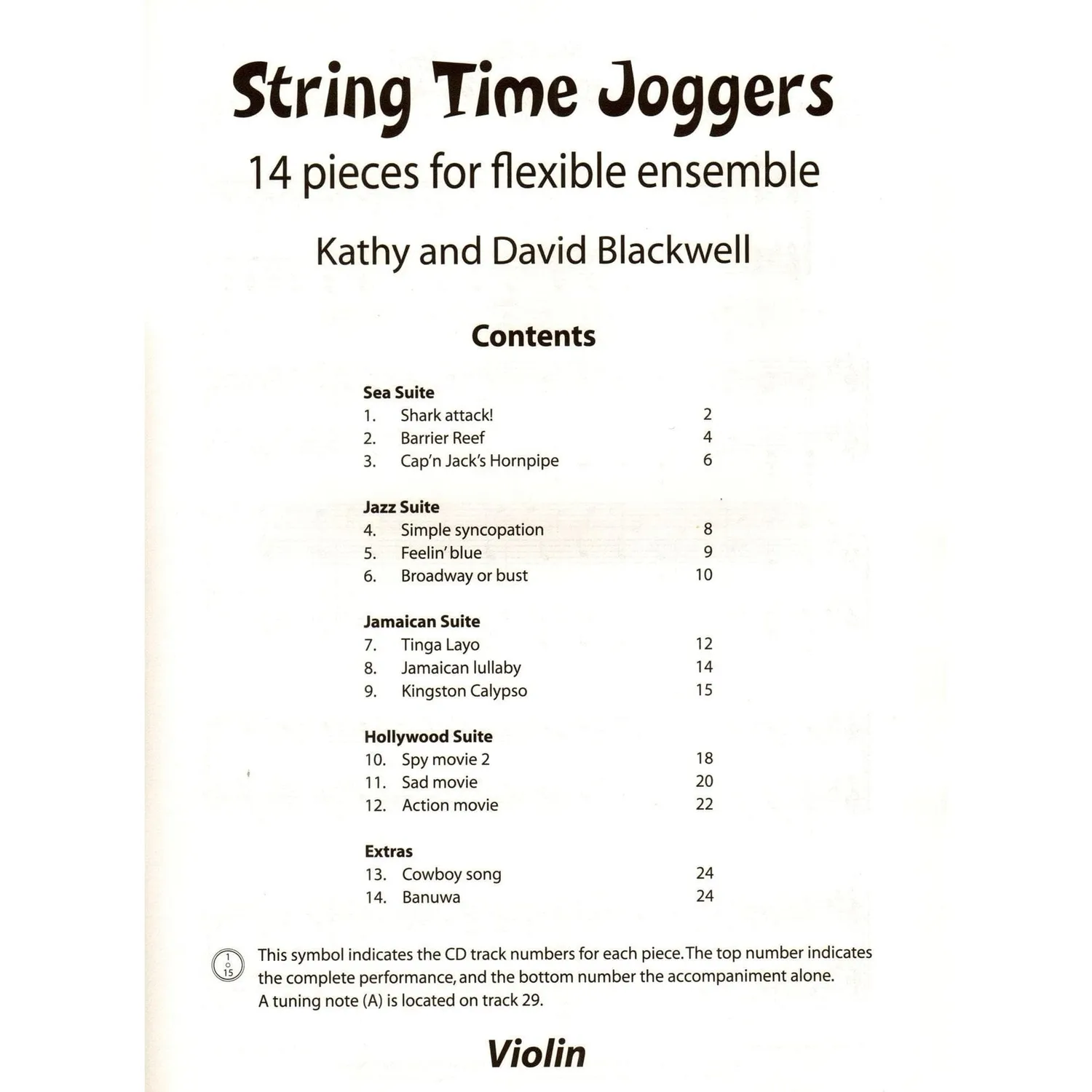 Shar String Time Joggers Violine Noten Blackwell