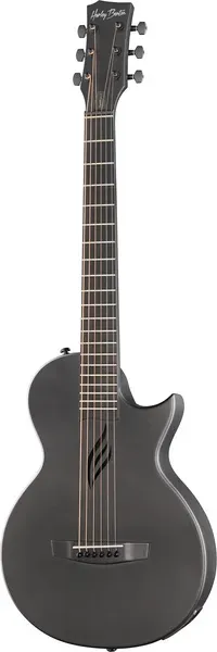 Harley Benton Custom Line TravelMate-E Reisegitarre Carbon