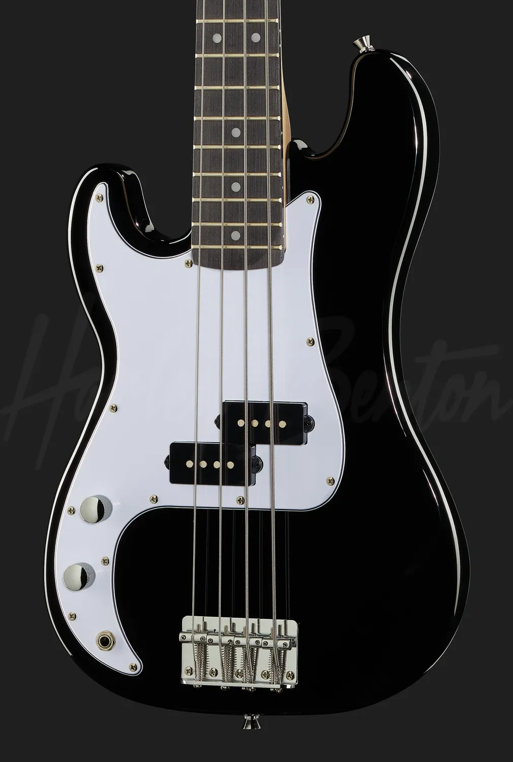 Harley Benton Pro PB-Shorty LH E-Bass Linkshänder Schwarz Shortscale