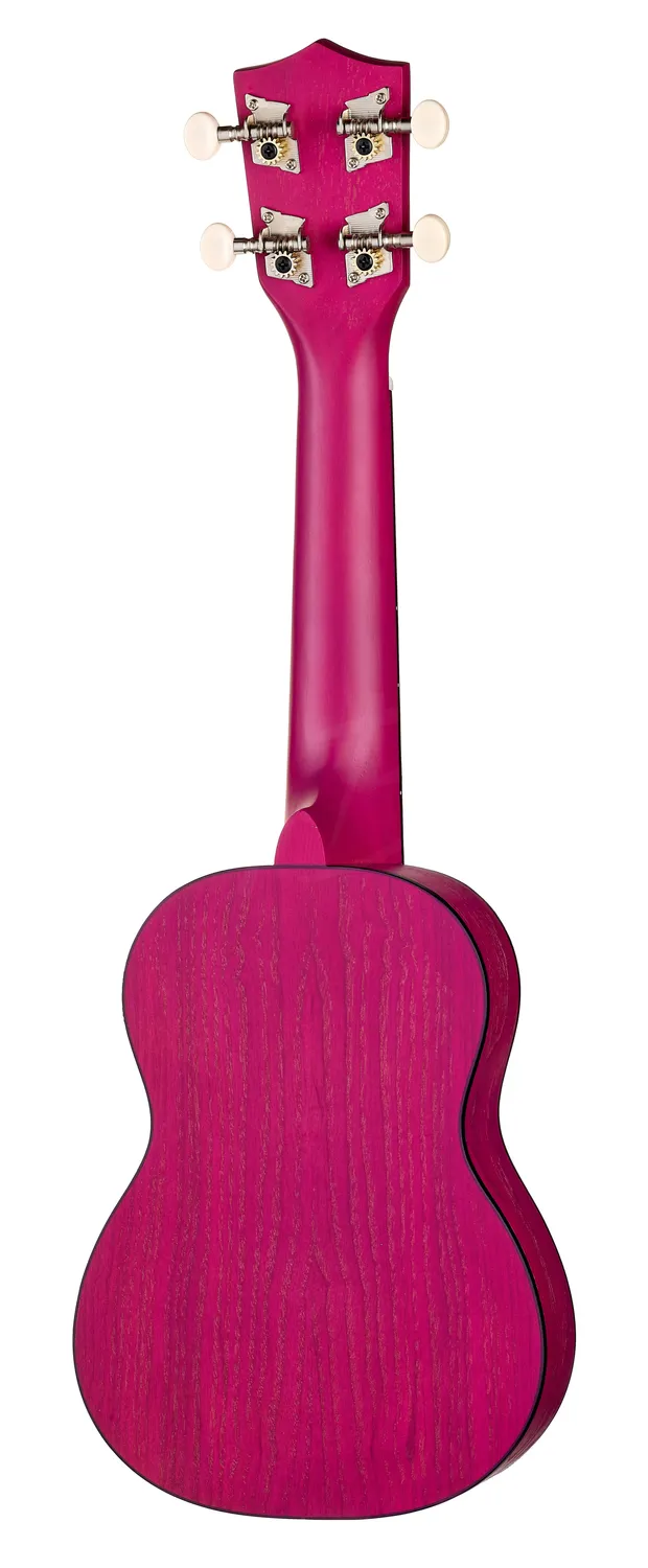 Harley Benton Standard UK-12 Sopran-Ukulele lila Tasche